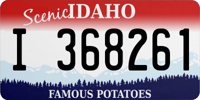 ID license plate I368261