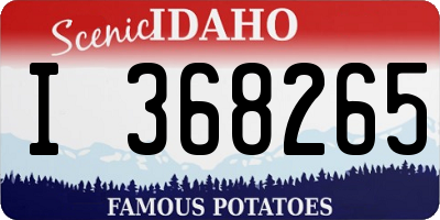 ID license plate I368265