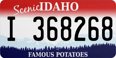 ID license plate I368268