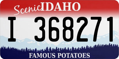 ID license plate I368271