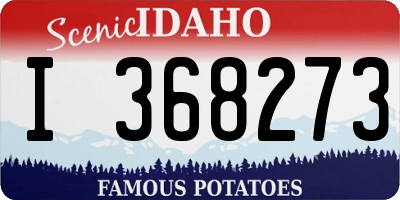 ID license plate I368273