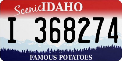 ID license plate I368274