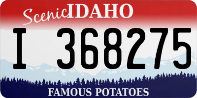 ID license plate I368275