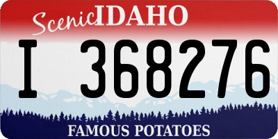 ID license plate I368276