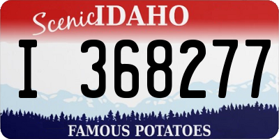 ID license plate I368277