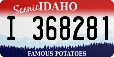 ID license plate I368281