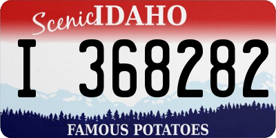 ID license plate I368282