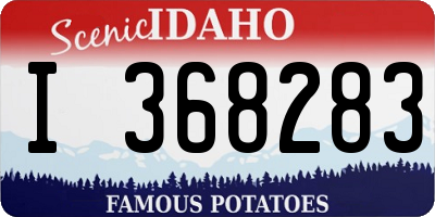 ID license plate I368283