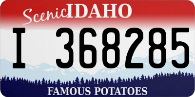 ID license plate I368285