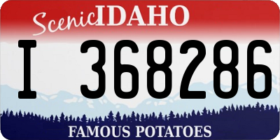 ID license plate I368286