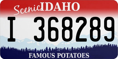ID license plate I368289