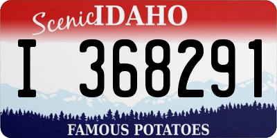 ID license plate I368291