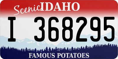 ID license plate I368295