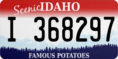 ID license plate I368297