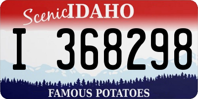 ID license plate I368298