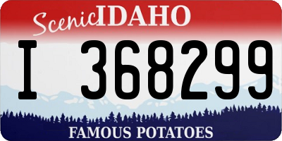 ID license plate I368299