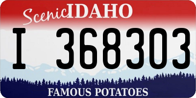 ID license plate I368303