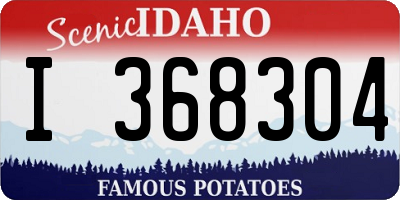 ID license plate I368304