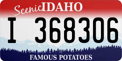 ID license plate I368306