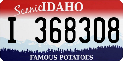 ID license plate I368308