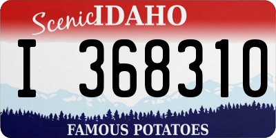 ID license plate I368310
