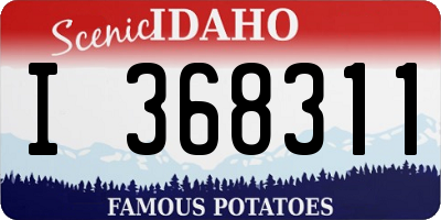 ID license plate I368311