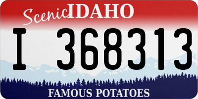 ID license plate I368313