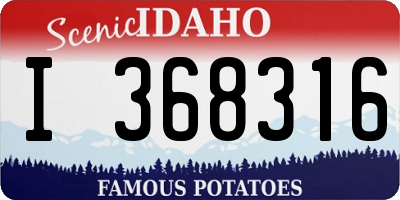 ID license plate I368316