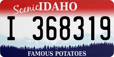 ID license plate I368319