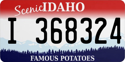 ID license plate I368324