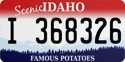 ID license plate I368326