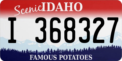 ID license plate I368327