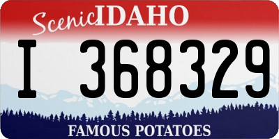 ID license plate I368329