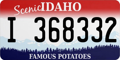 ID license plate I368332