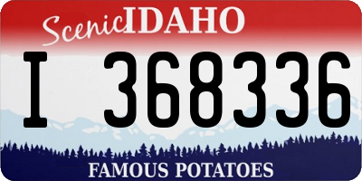 ID license plate I368336