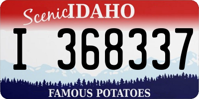 ID license plate I368337