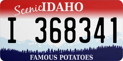 ID license plate I368341