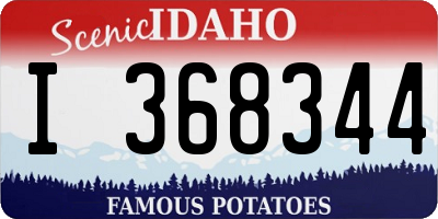 ID license plate I368344
