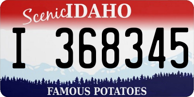 ID license plate I368345