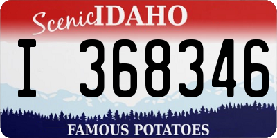 ID license plate I368346