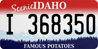 ID license plate I368350