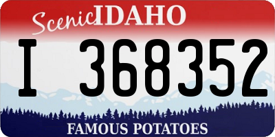 ID license plate I368352