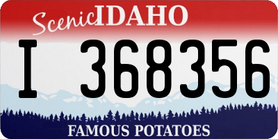 ID license plate I368356