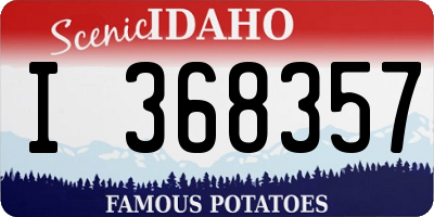 ID license plate I368357