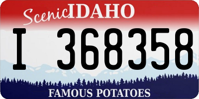 ID license plate I368358