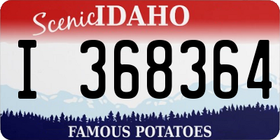 ID license plate I368364