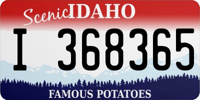 ID license plate I368365