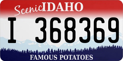 ID license plate I368369