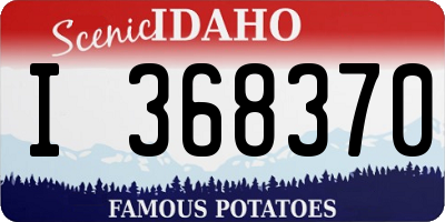 ID license plate I368370