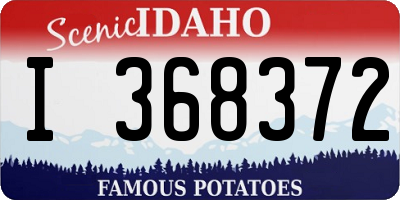 ID license plate I368372